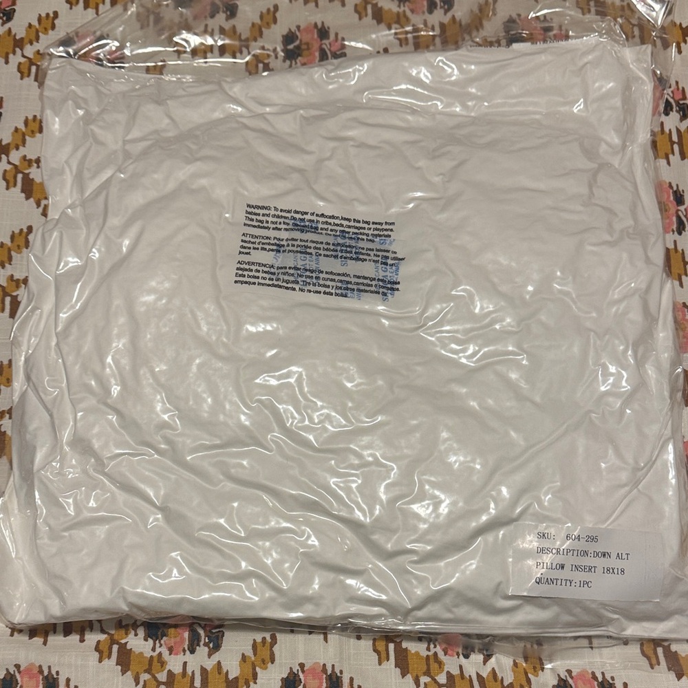 Crate&Barrel White Pillow Insert